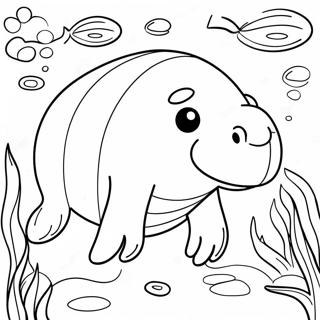 Manatee Coloring Page 11936-9682