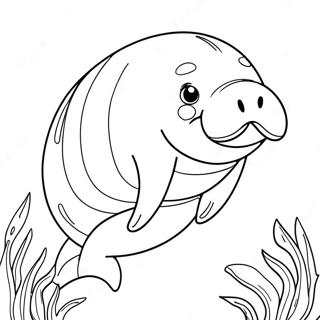 Manatee Coloring Page 11936-9683