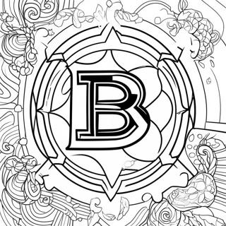 Bruins Logo Coloring Page 11946-9685