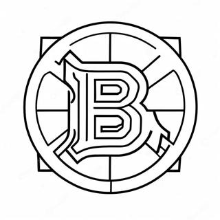 Bruins Logo Coloring Page 11946-9688