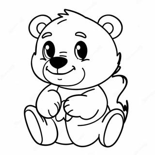 Cute Bruins Bear Mascot Coloring Page 11947-9695