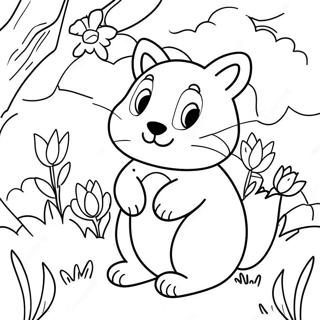 Spring Animal Coloring Page 11956-9700