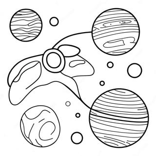 Colorful Planetary System Coloring Page 11967-9705