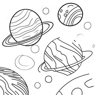 Colorful Planetary System Coloring Page 11967-9706