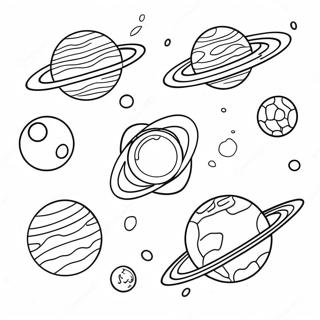 Colorful Planetary System Coloring Page 11967-9707