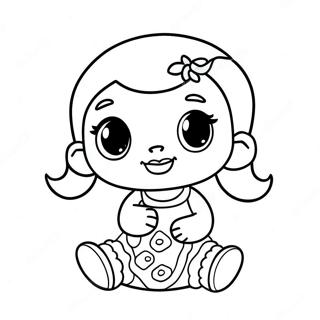 Cute Baby Alive Doll Coloring Page 11977-9719