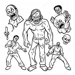 Zombies 2 Coloring Page 11986-9724