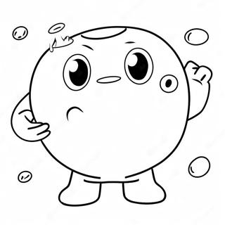 Colorful Pacman Eating Dots Coloring Page 1202-955