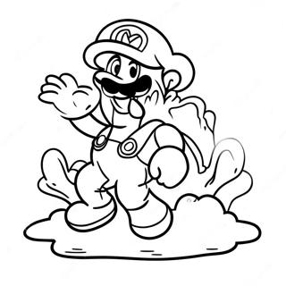 New Super Mario Bros Movie Coloring Page 12036-9777