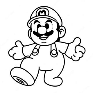 New Super Mario Bros Movie Coloring Page 12036-9779