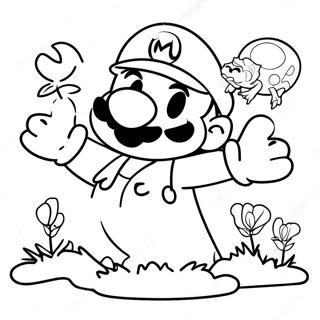 New Super Mario Bros Movie Coloring Page 12036-9780