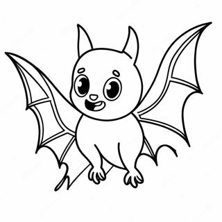 Halloween Bat Coloring Page 12046-9766