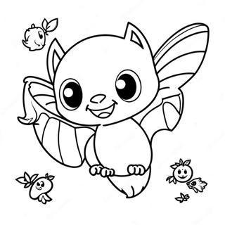 Halloween Bat Coloring Page 12046-9768