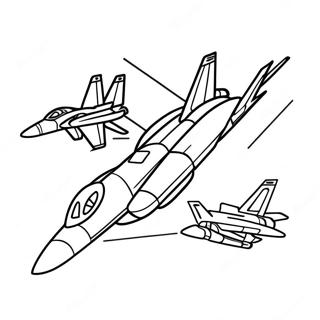 Top Gun Fighter Jet Coloring Page 12066-9787