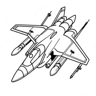 Top Gun Fighter Jet Coloring Page 12066-9788