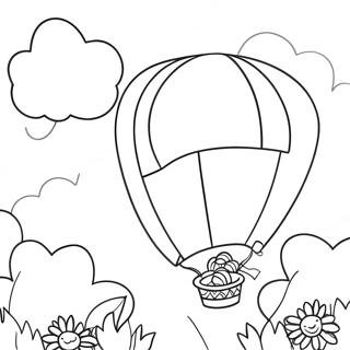 Colorful Balloons Coloring Page 12076-9794