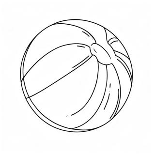 Bouncing Beach Ball Coloring Page 12077-9799