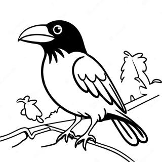 Crow Coloring Page 12116-9822