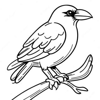 Crow Coloring Page 12116-9824