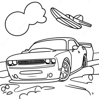 Epic Challenger Battle Coloring Page 12127-9837