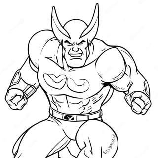 Invincible Hero In Action Coloring Page 12157-9878