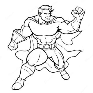 Invincible Hero In Action Coloring Page 12157-9880