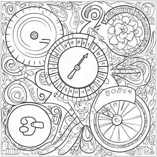 Math Mystery Coloring Page 12176-9871