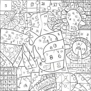 Fun Math Puzzle Coloring Page 12177-9875