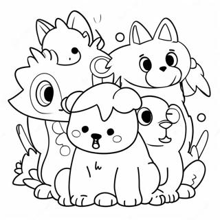 Cute Therian Characters Coloring Page 12187-9885