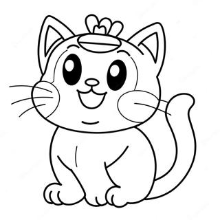 Cat Mario Coloring Page 12196-9889