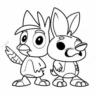 Mordecai And Rigby Adventure Coloring Page 12217-9906