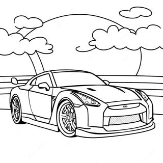 Gtr Sports Car Coloring Page 12226-9914