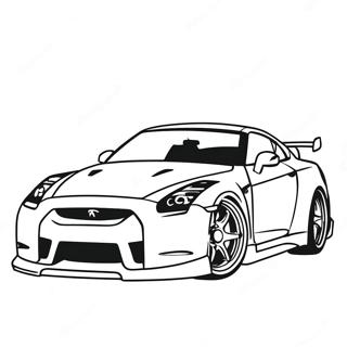 Gtr Sports Car Coloring Page 12226-9915