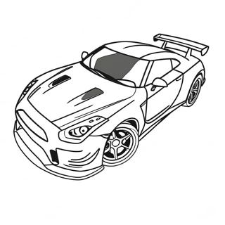 Fast Gtr Racing Car Coloring Page 12227-9918