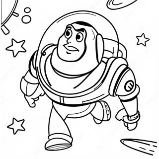 Buzz Lightyear In Space Coloring Page 1222-973