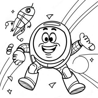 Buzz Lightyear In Space Coloring Page 1222-975