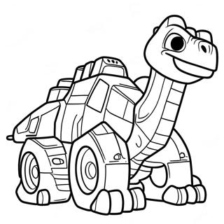 Gigantic Dinotrux In Action Coloring Page 12237-9930