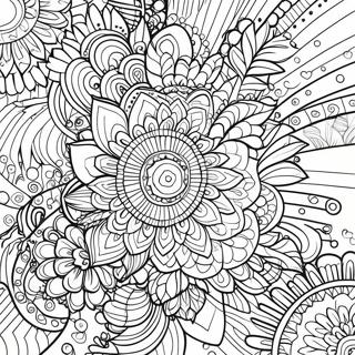 Relaxing Mandala Therapy Coloring Page 12247-9940