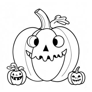 Scary Pumpkin Coloring Page 12256-9936