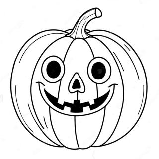 Spooky Pumpkin Face Coloring Page 12257-9948