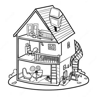 Paper Doll House Toca Boca Coloring Pages