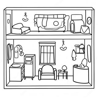 Toca Boca Paper Doll House Coloring Page 12276-9954