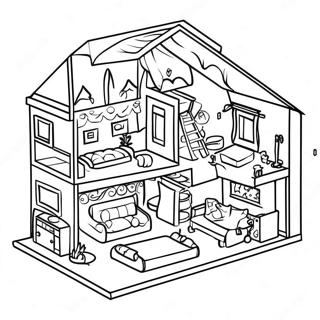 Toca Boca Paper Doll House Coloring Page 12276-9955