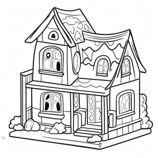 Toca Boca Paper Doll House Coloring Page 12276-9956