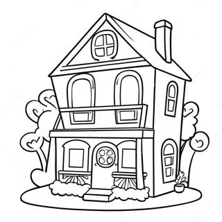 Colorful Toca Boca Doll House Coloring Page 12277-9961