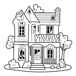 Colorful Toca Boca Doll House Coloring Page 12277-9962