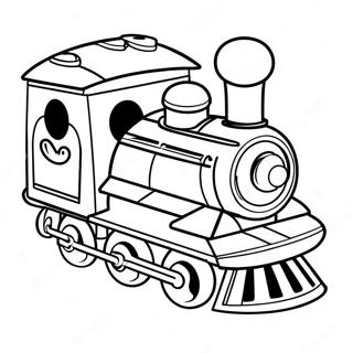 Colorful Toy Train Coloring Page 12297-9975