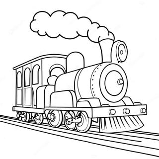 Colorful Toy Train Coloring Page 12297-9976