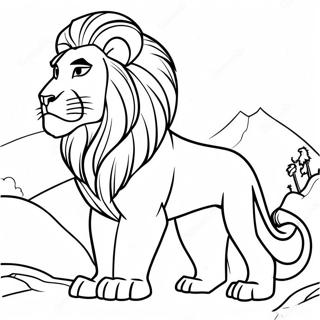 Mufasa Lion King Coloring Page 12316-9988