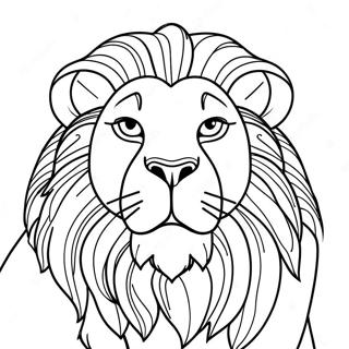 Majestic Mufasa Coloring Page 12317-9989